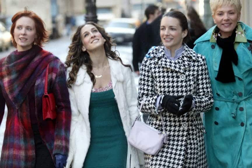 Cynthia Nixon, Sarah Jessica Parker, Kristin Davis, Kim Cattrall in "Sex and the City" (HBO)