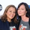 Shannen Doherty (right) at the 6th Biennial Stand Up To Cancer Telecast held at the Barkar Hangar in Santa Monica, USA on September 7, 2018.