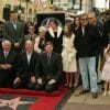 bruce willis and family at the Hollywood walk of fame.