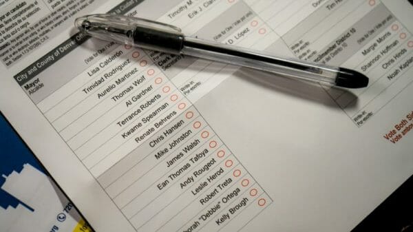Denver mayor ballot.