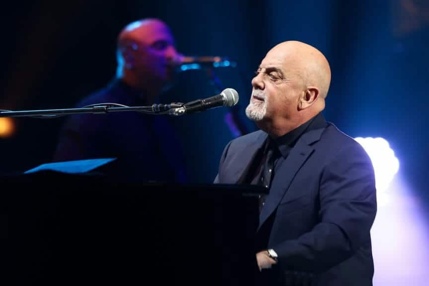 Singer Billy Joel performs in concert at Madison Square Garden on November 21, 2016 in New York City.