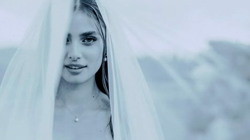 Taylor Hill on her wedding at Devil's Thumb Ranch in Colorado.