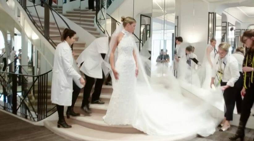 Sofia Richie Grainge at her final wedding dress fitting.