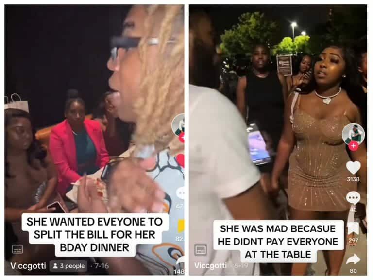 Vicc Gotti and his friends debate over how they should split a 00 bill