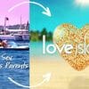 Love Island and Sun, Sex and Suspicious Parents title screens.