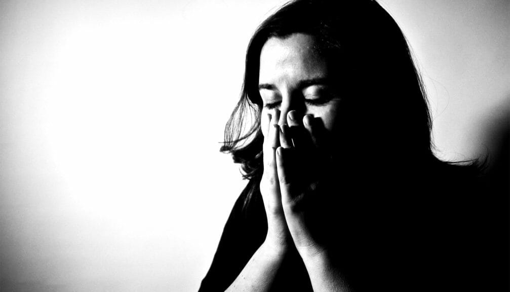 A woman who struggles with mental health