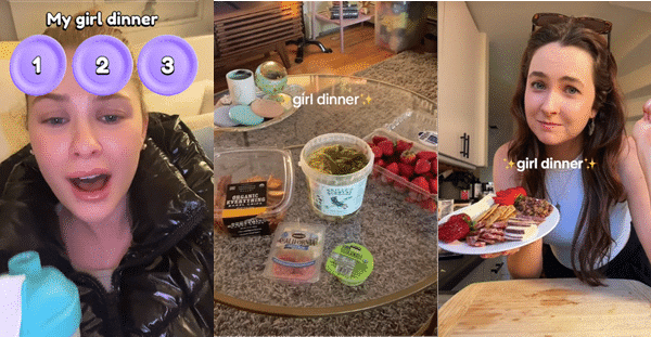 girl dinner on tiktok