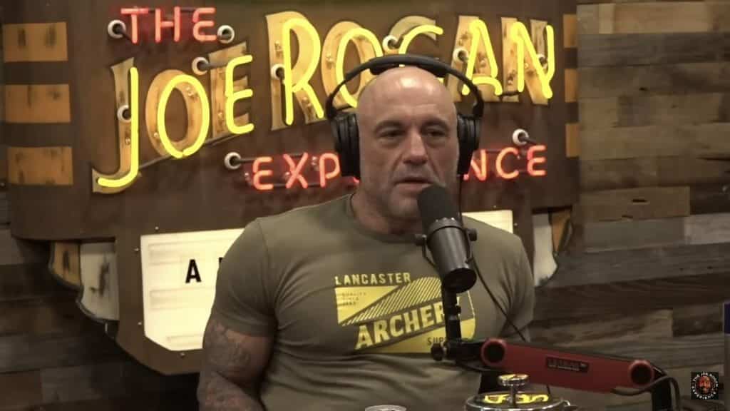 Screenshot of Joe Rogan on his podcast.