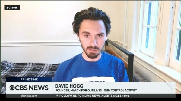 David Hogg talking in interview about new PAC, leaders we deserve. Advocacy