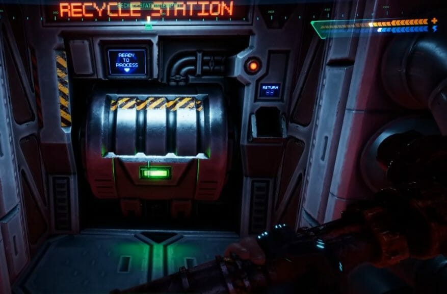 Recycler from System Shock remake on Med level