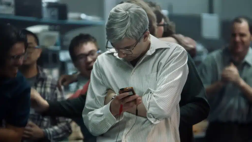 Co-founder of Blackberry Mike Lazaridis in the film "Blackberry."