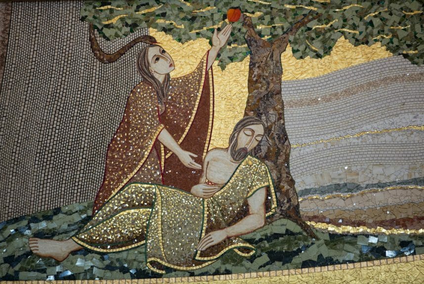 Mosaic of Adam and Eve