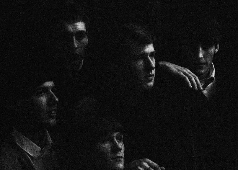 Album art of 'Here Are The Sonics,' showing the band.