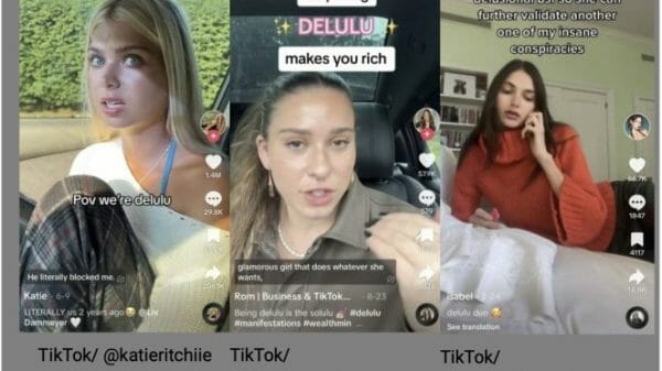 instances of being #delulu on TikTok.