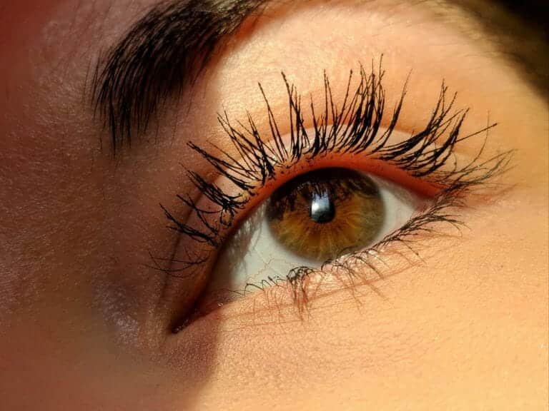 Woman's eyelashes