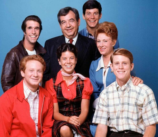 The cast of Happy Days.