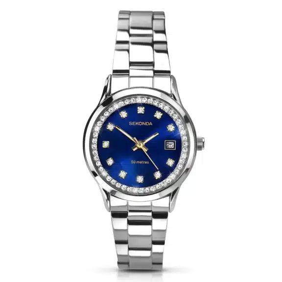 navy blue watch face ladies' watch