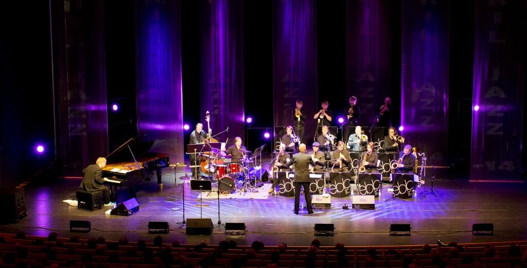 Espoo Big Band performing on stage