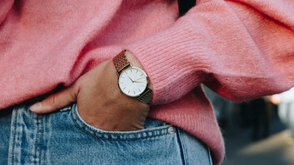 Woman wearing a watch