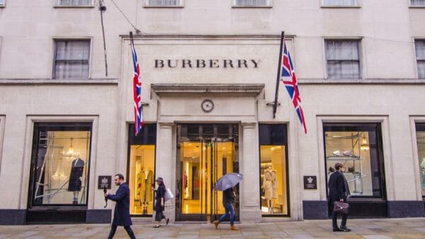 Exterior of Burberry shop