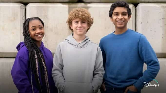 Leah Sava Jeffries, Walker Scobell, Aryan Simhadri. 