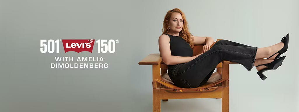 Amelia Dimoldenberg for Levi's 150th Anniversary of the 501 jeans.