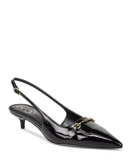 Wardrobe Essentials - Footwear - Kitten Heels - Bloomingdales - Sam Edelman Women's Fitzgerald Slip On Slingback Kitten Heel Pumps