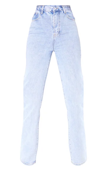 Wardrobe Essentials - Jeans - Pretty Little Thing - Tall Light Blue Straight Leg Jeans