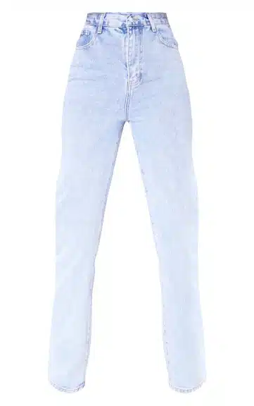 Wardrobe Essentials - Jeans - Pretty Little Thing - Tall Light Blue Straight Leg Jeans