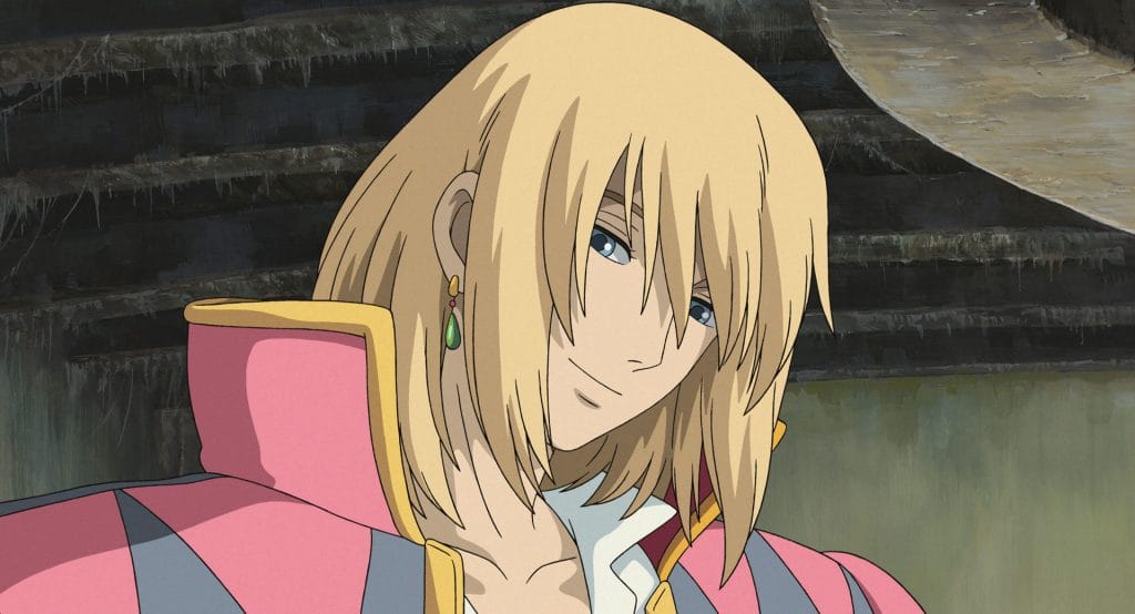 Image of wizard Howl from the film Howl's Moving Castle. 