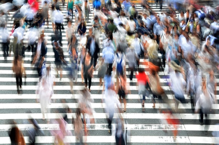 Non-Smoking Tokyo Residents Walk Alongside Tobacco-Consuming Citizens