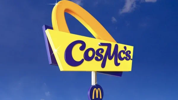 Logo of McDonald's newest spinoff franchise, CosMc's