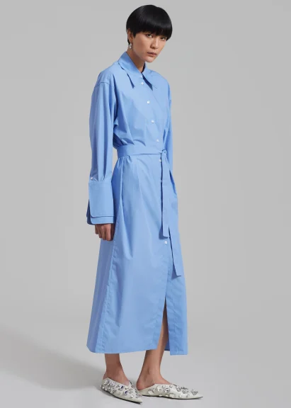 Blue Shirt Dress as an outfit choice