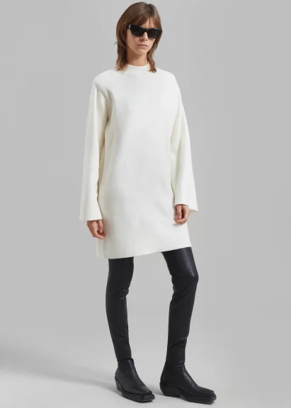 White Sweater Dress as an outfit choice