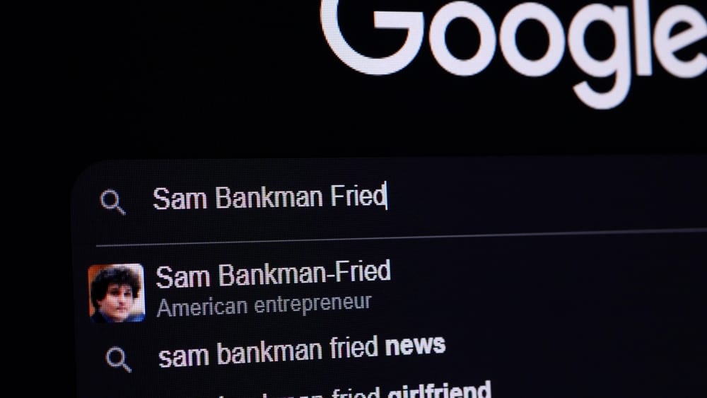 Google search of Sam Bankman-Fried 