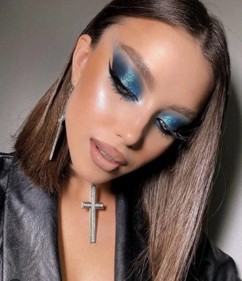 Pinterest Trends - Blue Eye Makeup Look