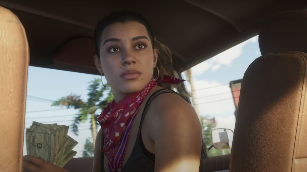 Image shows main character Lucia in the GTA VI trailer.