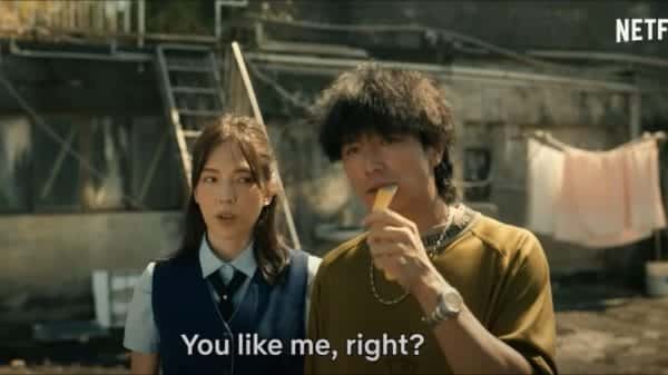 Scene from 'Man in Love' (Hao Ting left, Ah Cheng right)