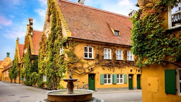 The Fuggerei apartment complex in Germany.