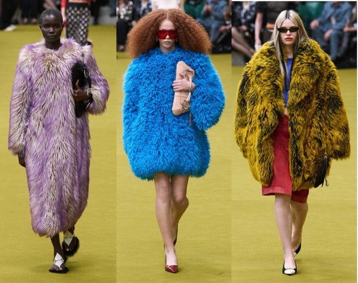 gucci fall 2023 fur