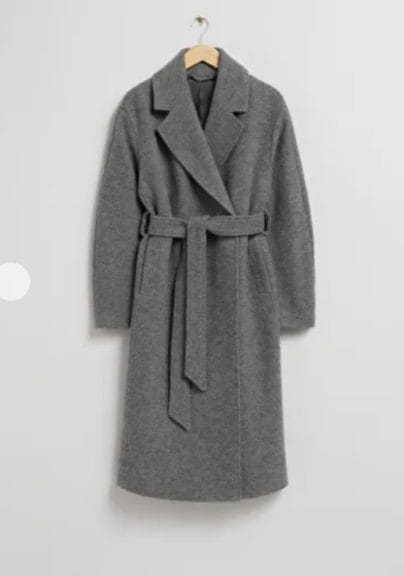 Christmas Presents - Fashion - & Other Stories - Voluminous Belted Wool Coat - Dark Grey