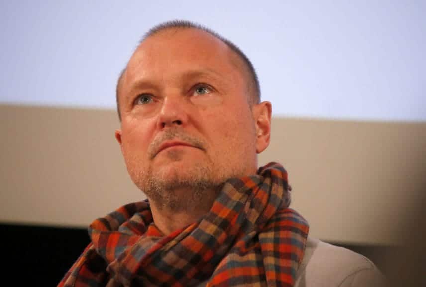 Jurgen Teller at a press conference for the photography exhibition "Juergen Teller - Enjoy Your Life."