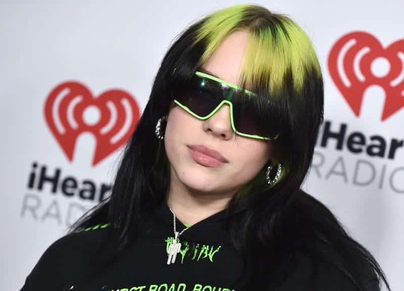 Singer-songwriter Billie Eilish pictured on the red carpet.