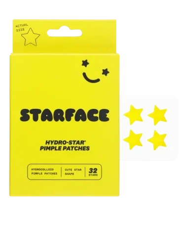 A Yellow box that says Starface with four yellow stars to the right of it.