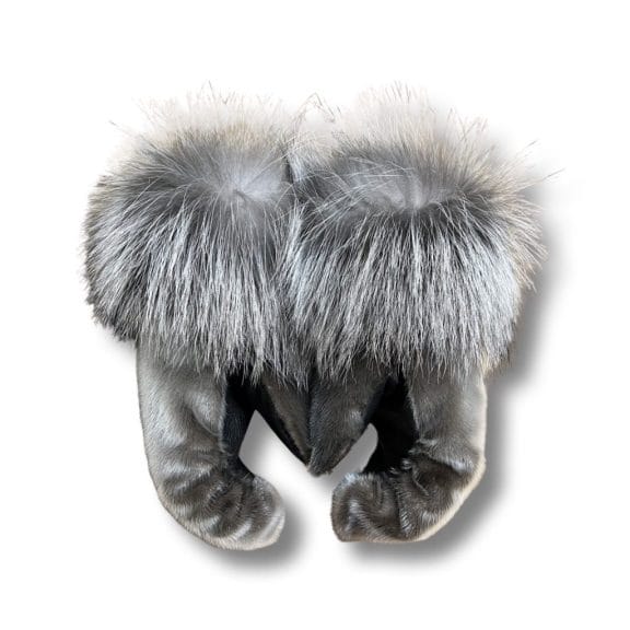 seal fur mittens