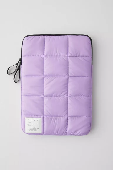 Purple rectangular laptop case.