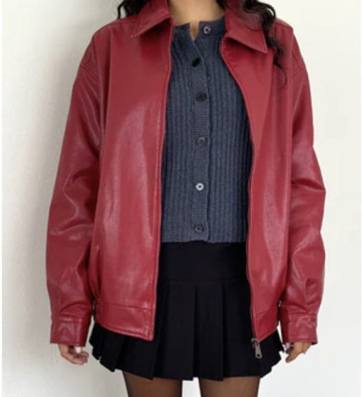 red leather jacket from Motel Rocks