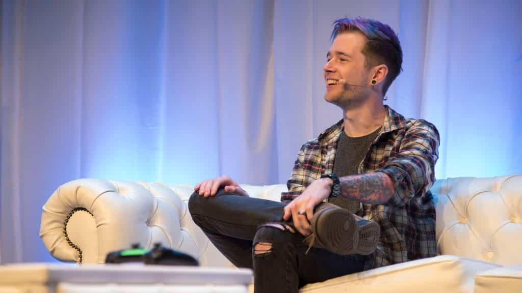 British YouTuber DanTDM at the National Exhibition Center in Birmingham.