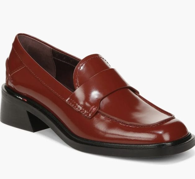 A quintessential piece of 90s fashion, these red loafers are back on the rise!