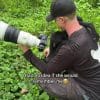 Monkey hugs person who helped save her.